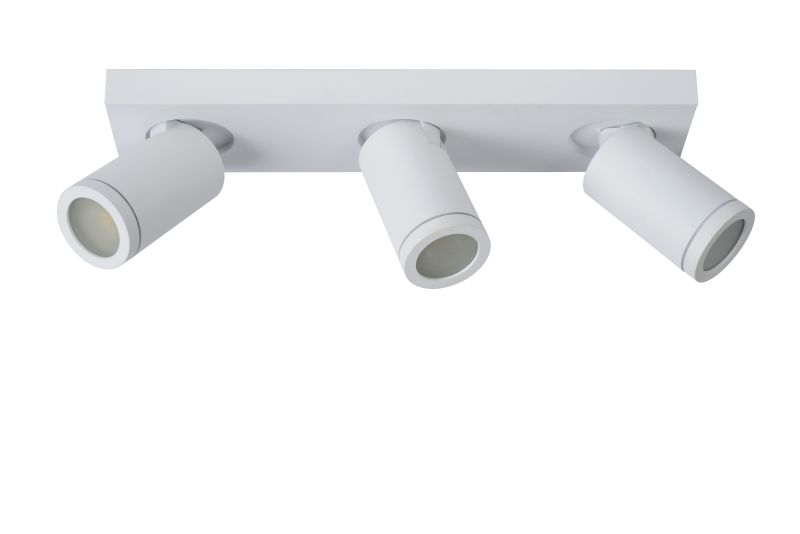 Lucide TAYLOR - Stropné bodové svietidlo Kúpeľňa - LED Dim to warm - GU10 - 3x5W 2200K/3000K - IP44 - White